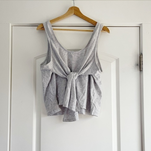 Topshop by Nordstrom Scoop Neck Tie Back Tank - S - Picture 4 of 5